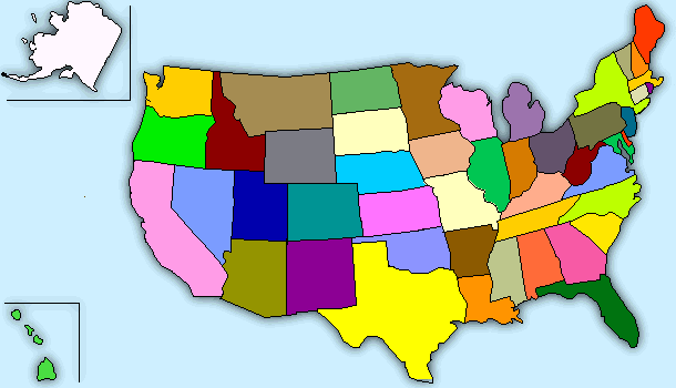 Jayzee Bear USA map